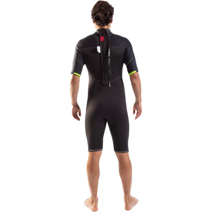 2025 Gul Mens Response 3/2mm Back Zip Shorty Wetsuit RE3319-C1 - Black